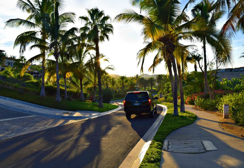Black Escalade Vehicle on Cabo