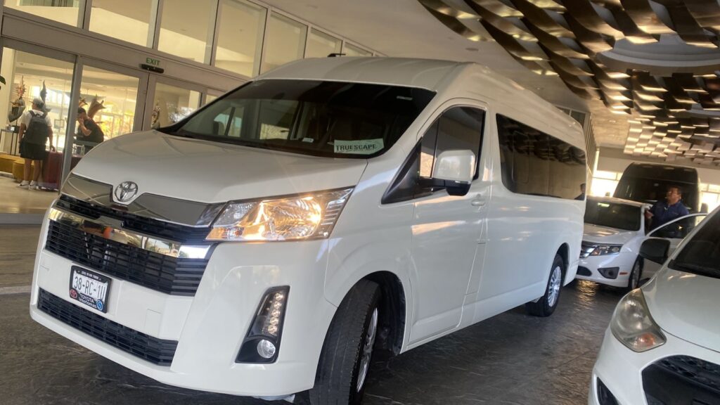 Large group airport transportation van 